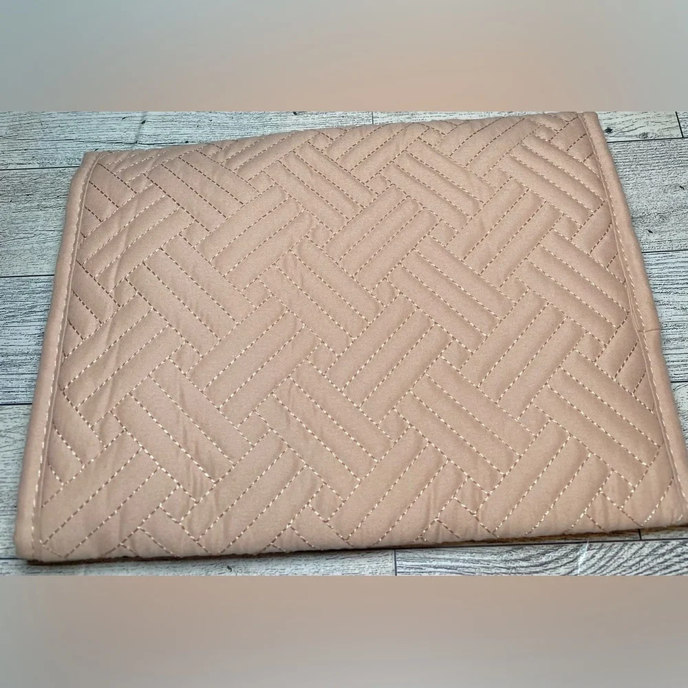 Kuak Travel Jewelry Foldable Blush Pink Portable‎ Makeup Organizer
